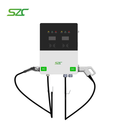 Podwójny pistolet Podwójny ekran OCPP SZC Ładowarka AC-DC 42 kW Typ 2-CCS2 Stacja ładowania komercyjna na podłodze