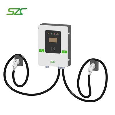 SZC DC Wallmounted EV Charger 40kW 60kW Galvanized Steel Material Project Bidding Ładowanie Plie CCS2 z podwójnymi pistoletami