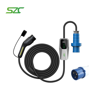 SZC 7kW przenośny ładowarka typu 2 Mennekes dla samochodów elektrycznych z kablem 5M
